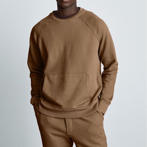 Everlane The Track Crewneck Toasted Coconut Size Medium - Picture 1 of 9